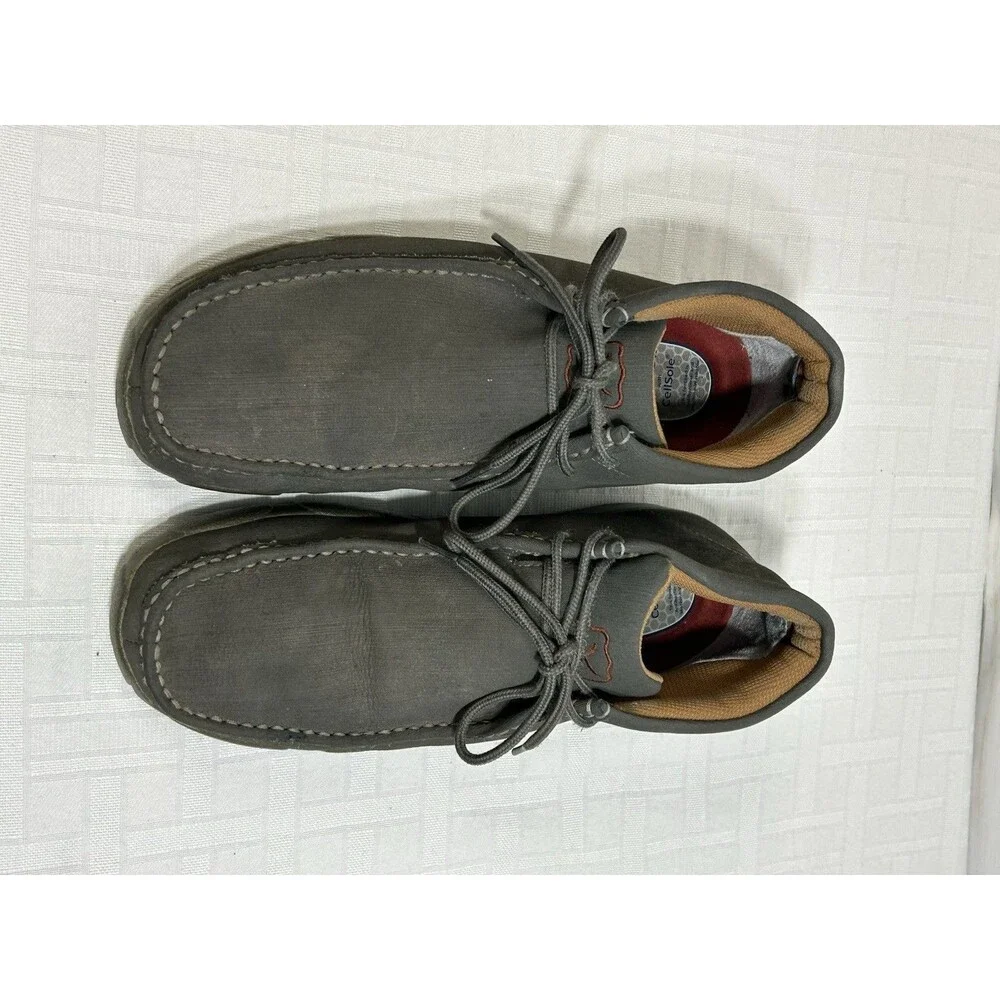Twisted X Casual Shoes 9.5 Mens Chukka Driving Moc Boot Gray Leather MDM0086